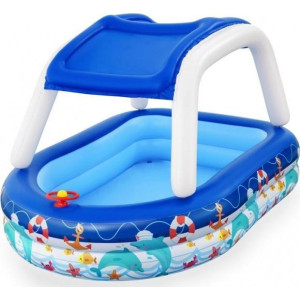 Басейн надувний дитячий SEA CAPTAIN Bestway 54370 213х155х132 см