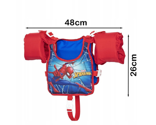 Жилет для плавання з нарукавниками Bestway 98795 Людина-павук