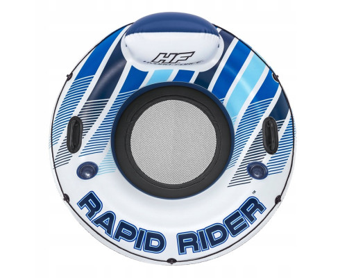 Коло надувне зі спинкою Bestway Rapid Rider 43116 синьо-біле, 132 см