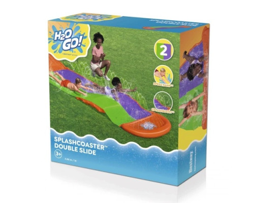 Гірка водна подвійна BESTWAY SplashCoaster, 488 см