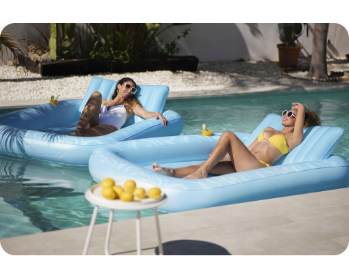 Матрац надувний для плавання Bestway 43838 блакитний, 214 х 155 см