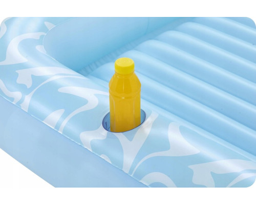 Матрац надувний для плавання Bestway 43838 блакитний, 214 х 155 см