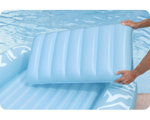 Матрац надувний для плавання Bestway 43838 блакитний, 214 х 155 см