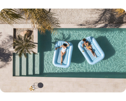 Матрац надувний для плавання Bestway 43838 блакитний, 214 х 155 см