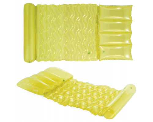 Матрац надувний для плавання Intex 58725 лимонний, 173 х 89 см