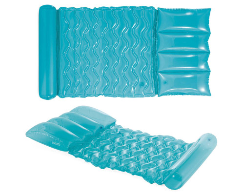 Матрац надувний для плавання Intex 58725 блакитний, 173 х 89 см