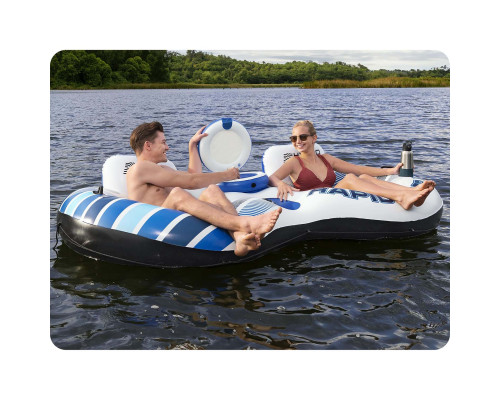 Крісло надувне для плавання Bestway 43113 Rapid Rider 240 x 122 x 50 см Крісло надувне для плавання Bestway 43113 Rapid Rider 240 x 122 x 50 см
