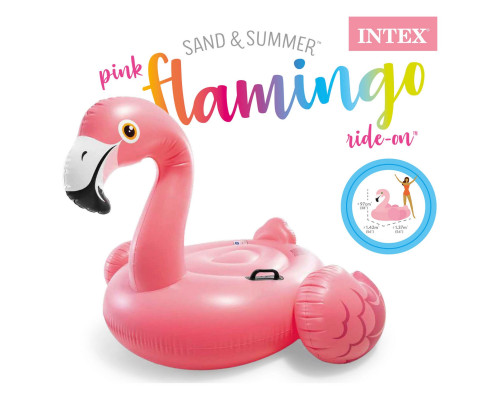 Пліт надувний пляжний з ручками INTEX 57558 Фламінго, 142 x 140 x 94 см Пліт надувний пляжний з ручками INTEX 57558 Фламінго, 142 x 140 x 94 см
