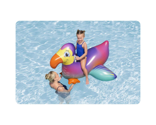 Dmuchany materac do pływania dla dzieci tukan wodny 141cm Bestway