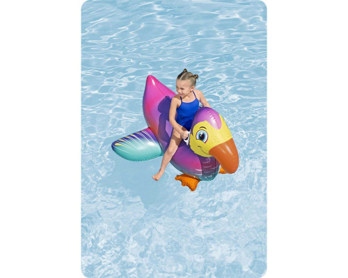 Dmuchany materac do pływania dla dzieci tukan wodny 141cm Bestway