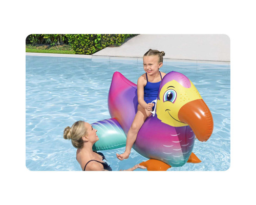 Dmuchany materac do pływania dla dzieci tukan wodny 141cm Bestway