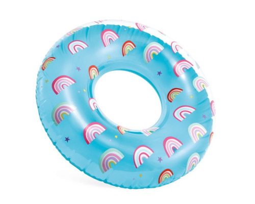 Коло надувне для плавання INTEX 59259 Веселка, 81 см