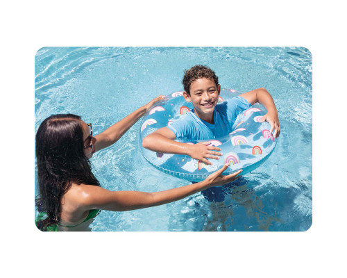 Коло надувне для плавання INTEX 59259 Веселка, 81 см