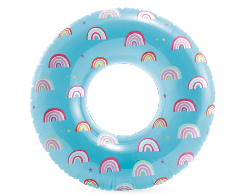 Коло надувне для плавання INTEX 59259 Веселка, 81 см