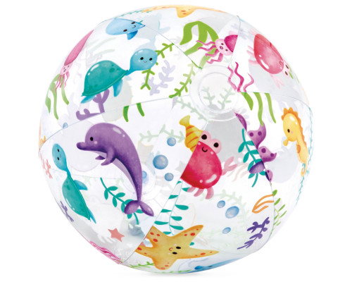М'яч надувний пляжний INTEX 59040 Підводний світ, 51 см