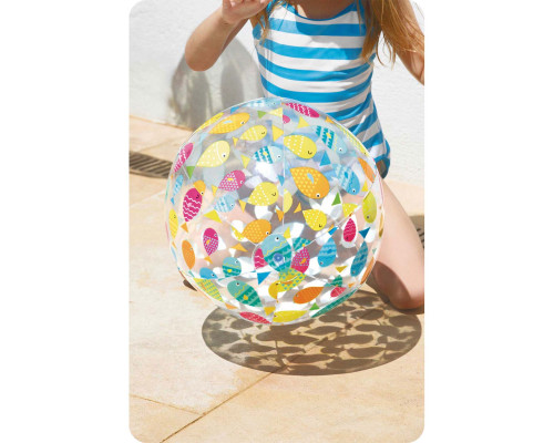 М'яч надувний пляжний INTEX 59040 Веселі рибки, 51 см