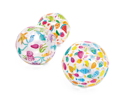 М'яч надувний пляжний INTEX 59040 Веселі рибки, 51 см