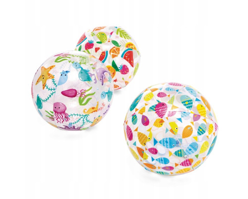 М'яч надувний пляжний INTEX 59040 Веселі рибки, 51 см