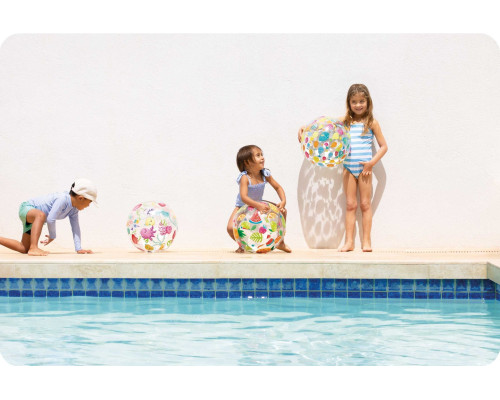 М'яч надувний пляжний INTEX 59040 Веселі рибки, 51 см