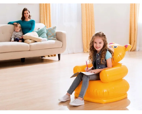 Крісло надувне для дітей INTEX 68556 Веселий ведмедик 65 х 64 х 72 см