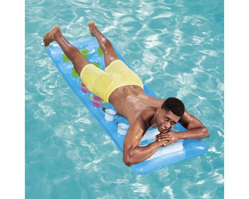 Матрац надувний пляжнийз віконцем Bestway 43040 синій, 188 x 71 см