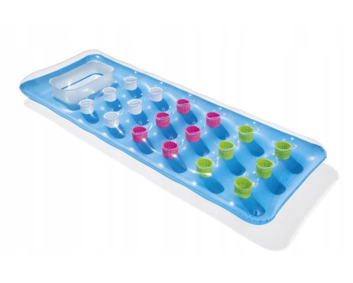 Матрац надувний пляжнийз віконцем Bestway 43040 синій, 188 x 71 см