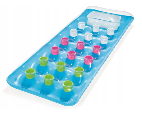 Матрац надувний пляжнийз віконцем Bestway 43040 синій, 188 x 71 см