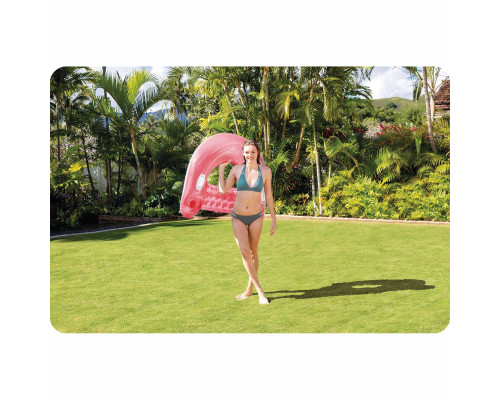 Крісло надувне для плавання INTEX 58859 рожеве 147 х 99 см