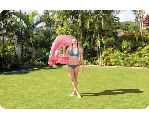 Крісло надувне для плавання INTEX 58859 рожеве 147 х 99 см