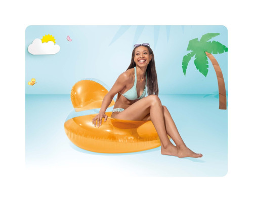 Крісло надувне для плавання INTEX 58889 рожеве, 137 х 122 см