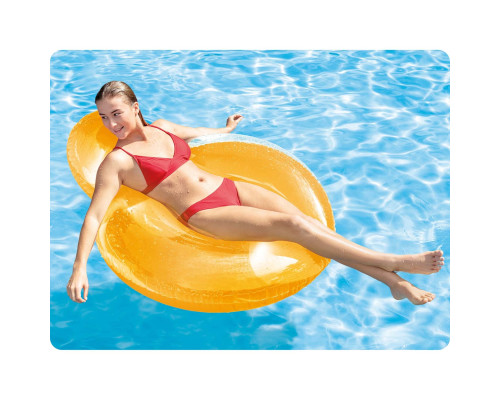 Крісло надувне для плавання INTEX 58889 рожеве, 137 х 122 см