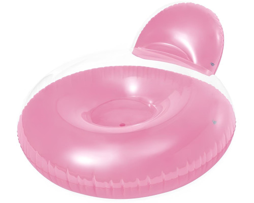 Крісло надувне для плавання INTEX 58889 рожеве, 137 х 122 см
