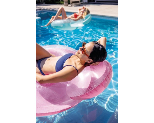 Крісло надувне для плавання INTEX 58889 рожеве, 137 х 122 см