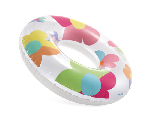 Коло надувне для плавання INTEX 59259 Квіти, 81 см