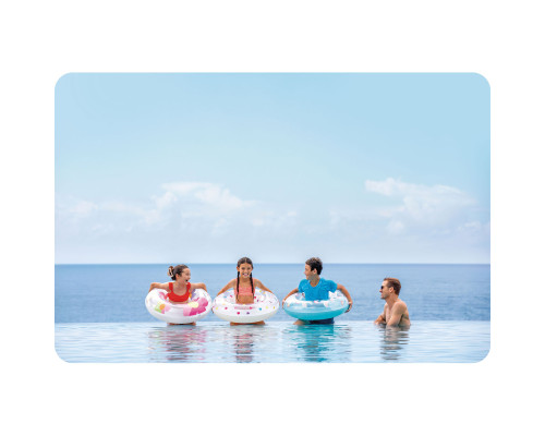 Коло надувне для плавання INTEX 59259 Квіти, 81 см