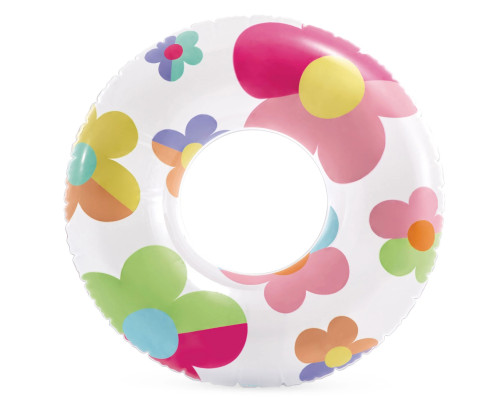 Коло надувне для плавання INTEX 59259 Квіти, 81 см