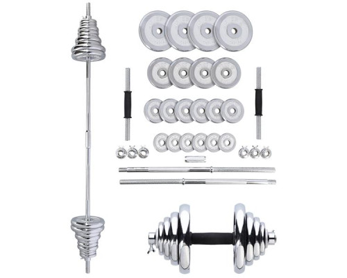 Гантелі розбірні хромовані в кейсі HMS STC50 50 кг