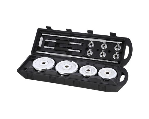 Гантелі розбірні хромовані в кейсі HMS STC50 50 кг