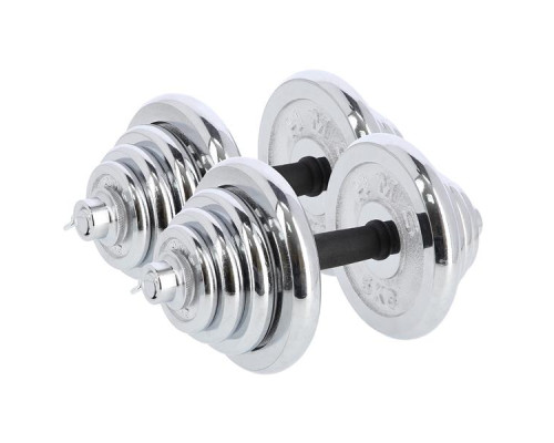 Гантелі розбірні хромовані в кейсі HMS STC50 50 кг