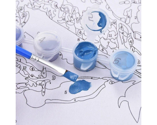 Картина за номерами Подорож в гори 40х50 Полотно + Фарби + Пензлі