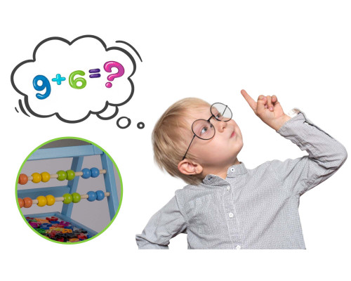 Крейдяна дошка магнітна поворотна Ricokids синя Крейдяна дошка магнітна поворотна Ricokids синя