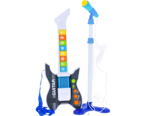 Дитяча кольорова електрогітара 3+ + мікрофон ZMU.HK-8178C