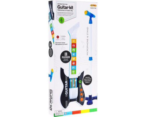 Дитяча кольорова електрогітара 3+ + мікрофон ZMU.HK-8178C