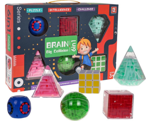 Дитячий набір з 6 логічних/інтелектуальних ігор ZKP.F-701