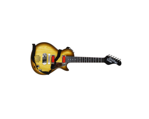 Дитяча електрогітара + навушники з мікрофоном Enjoy ZMU.HK-9080B.WOOD, коричнева