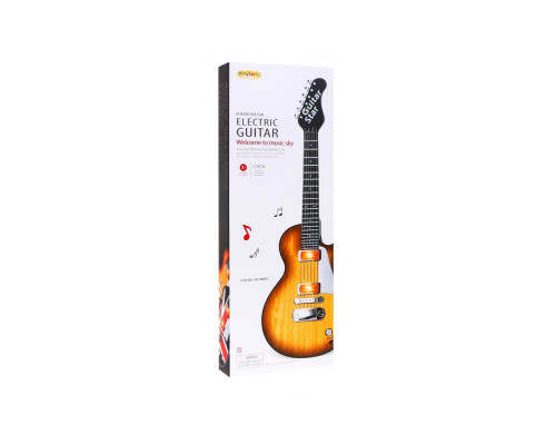 Дитяча електрогітара + навушники з мікрофоном Enjoy ZMU.HK-9080B.WOOD, коричнева