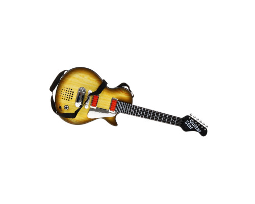 Дитяча електрогітара + навушники з мікрофоном Enjoy ZMU.HK-9080B.WOOD, коричнева