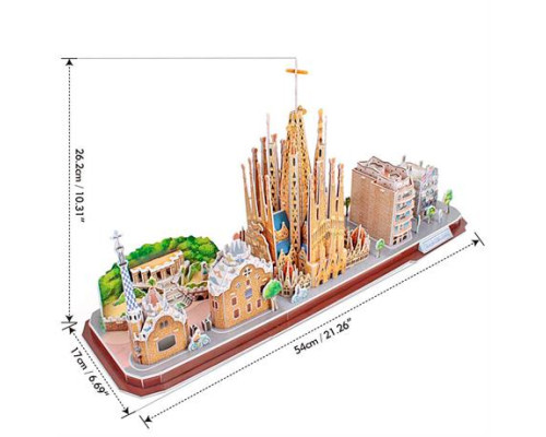 3D пазл CubicFun City Line Барселона (MC256h) 3D пазл CubicFun City Line Барселона (MC256h)