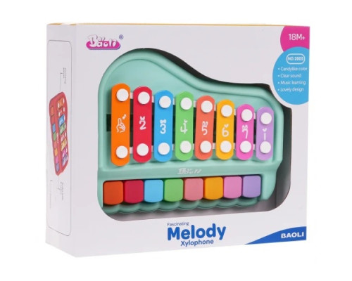 Дитячі піаніно та цимбали 2в1 зелені ZDN.2005.ZIE