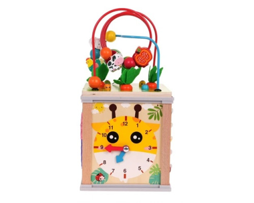 Дитячий багатофункціональний дерев'яний куб